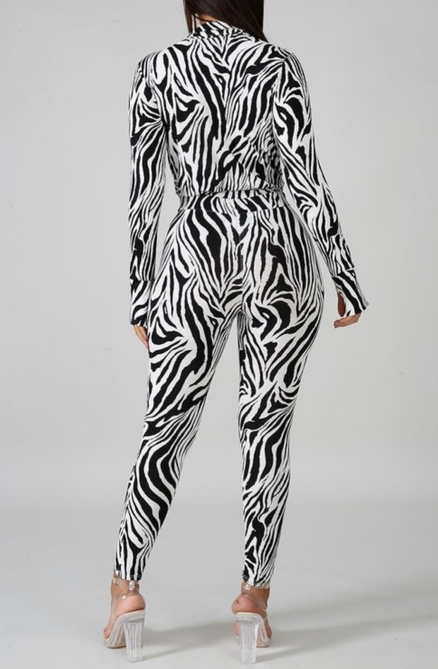 Zebra Pant Set