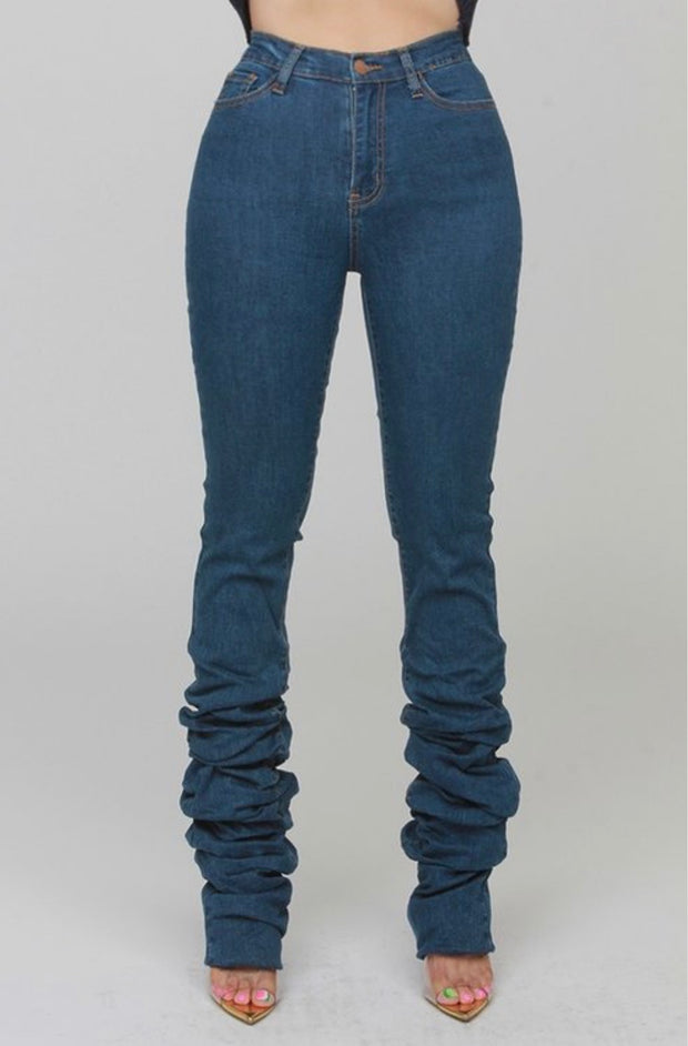 Malia Ruched Denim Jeans
