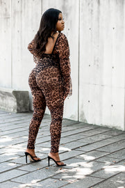 Kim Leopard Ruched Pants